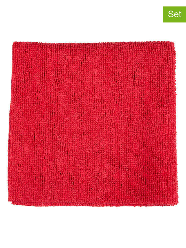 20er-Set: Mikrofasertücher in Rot - (L)30 x (B)30 cm