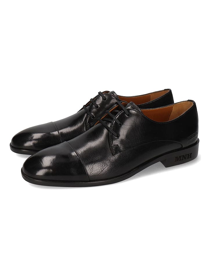 Leren veterschoenen "Primo 2" zwart
