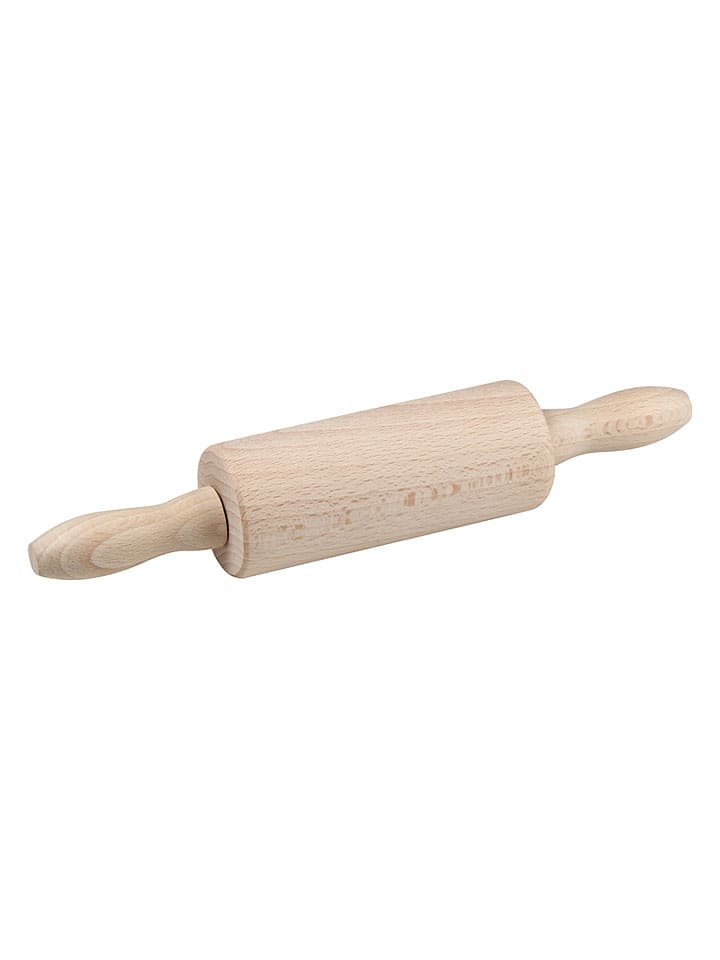 Wałek "Patisserie Mini" w kolorze beżowym - wys. 11 x Ø 4,5 cm