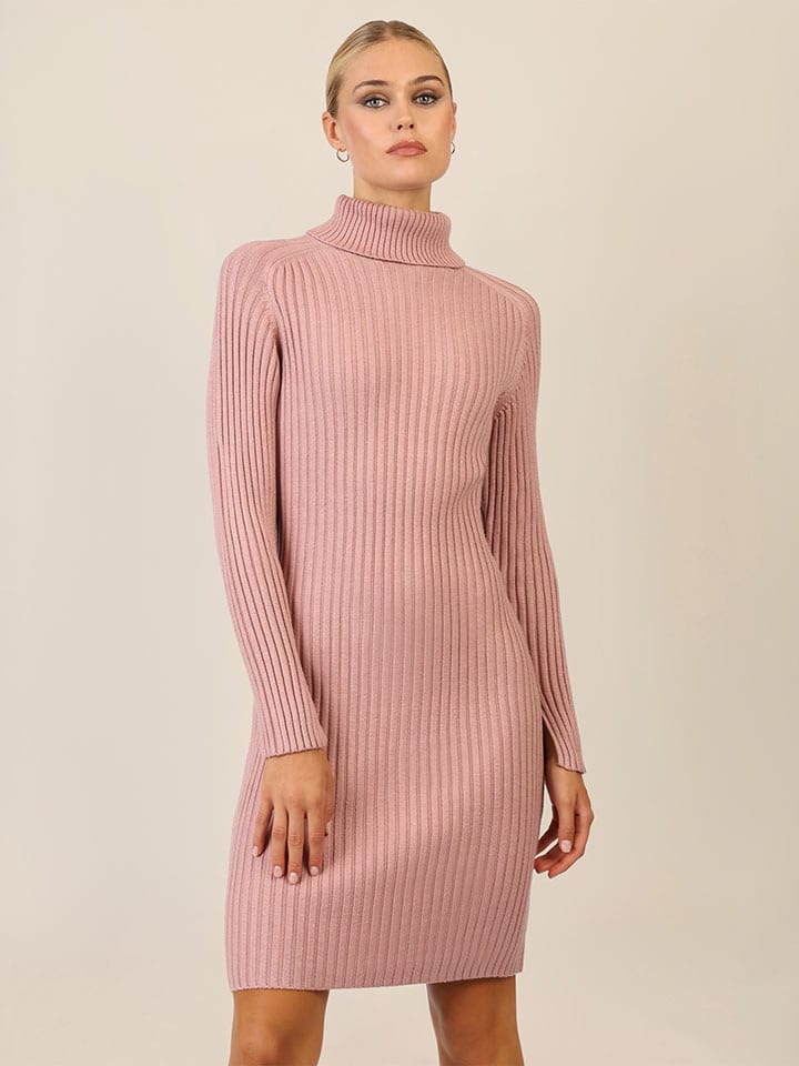 Strickkleid in Rosa