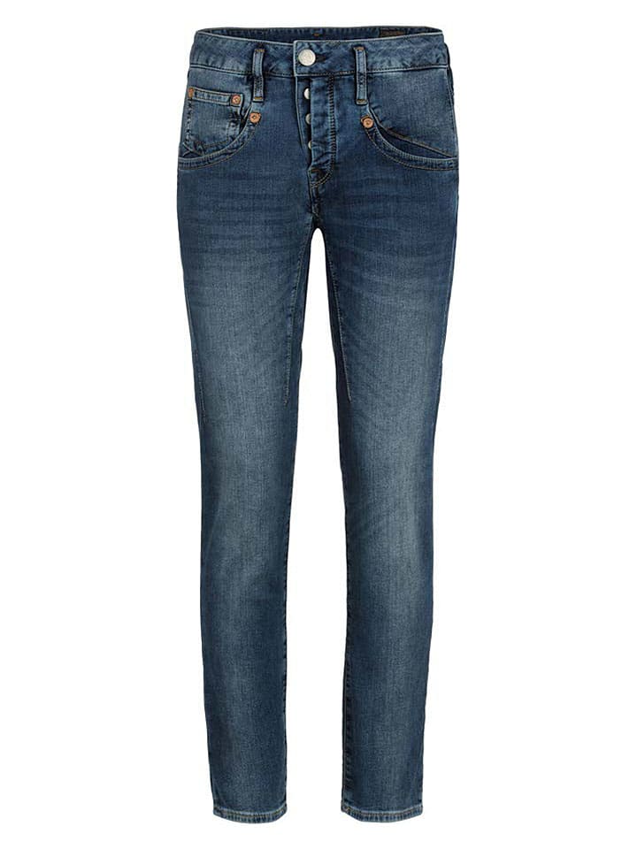 Dżinsy "Shyra" - Slim fit - w kolorze granatowym