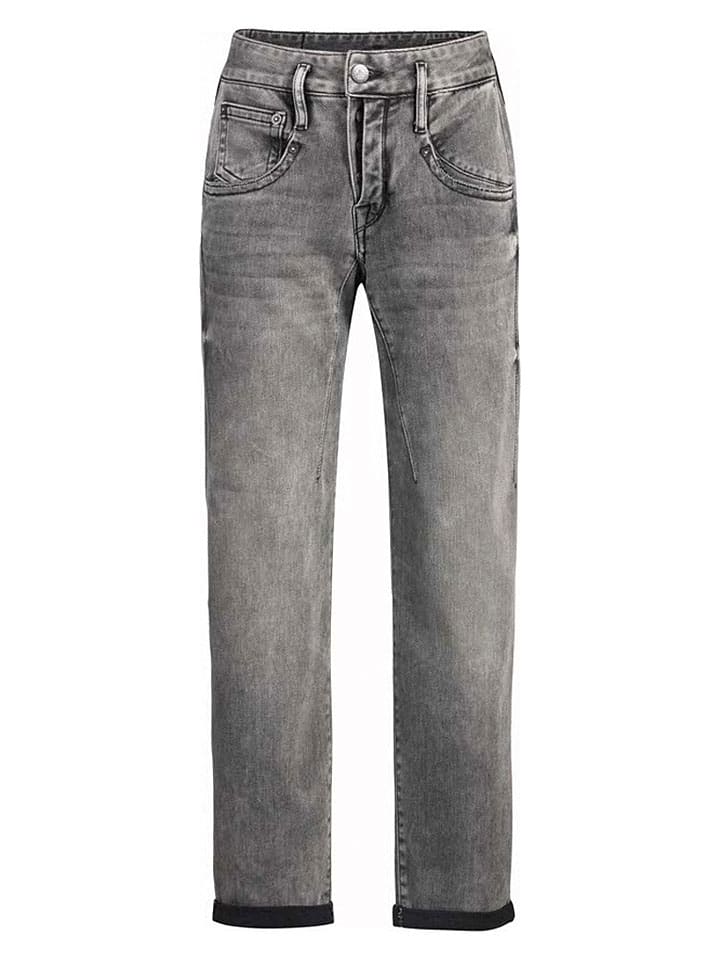 Dżinsy "Shyra" - Tapered fit - w kolorze szarym
