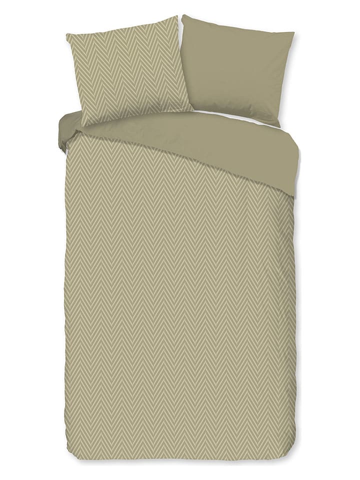 Microvezel beddengoedset "Haarlem" beige