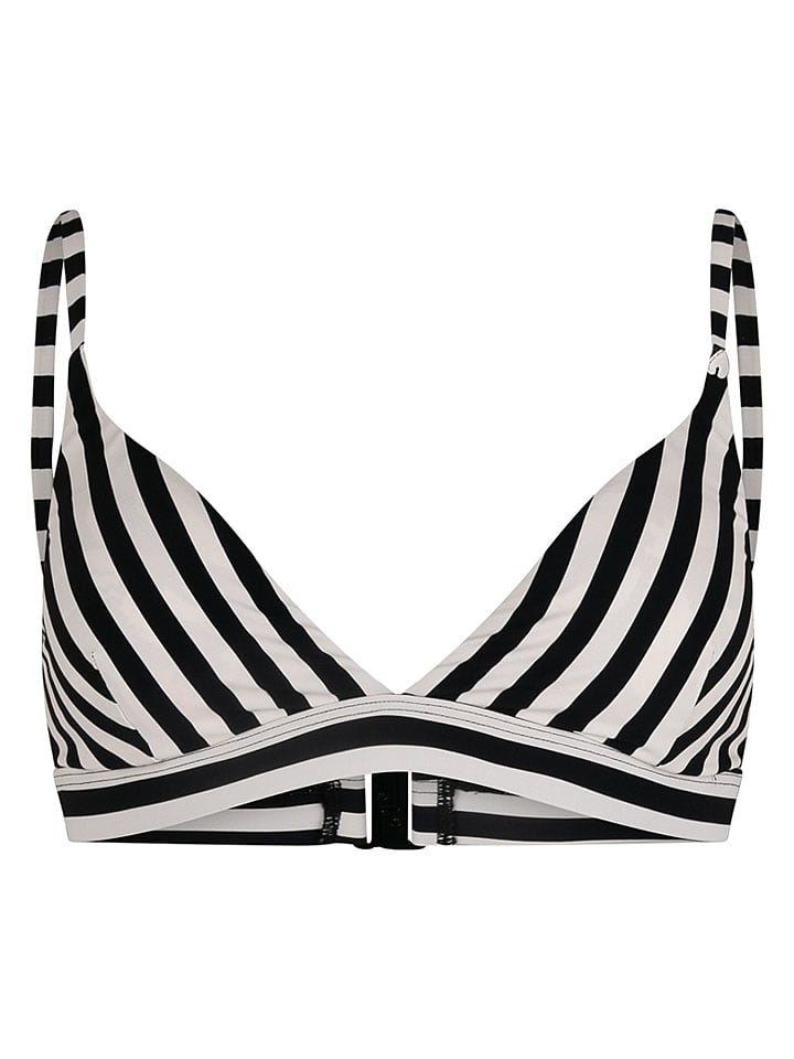 Biustonosz bikini w kolorze czarno-białym