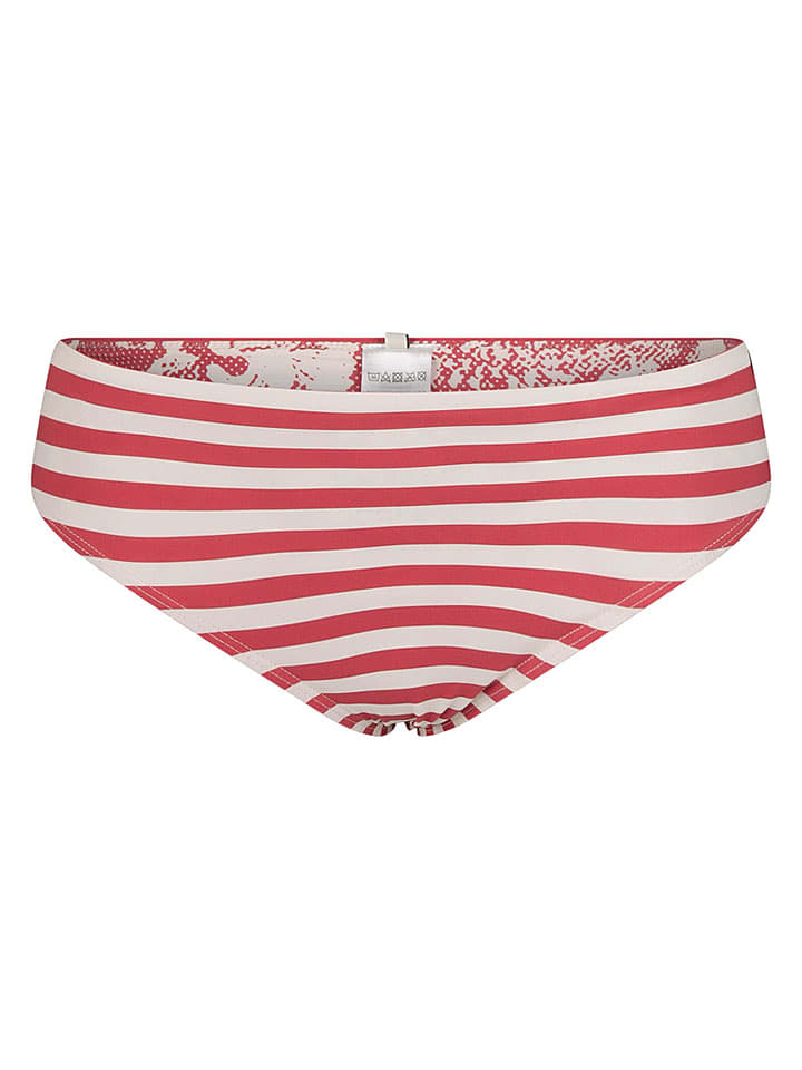 Figi bikini w kolorze kremowo-czerwonym