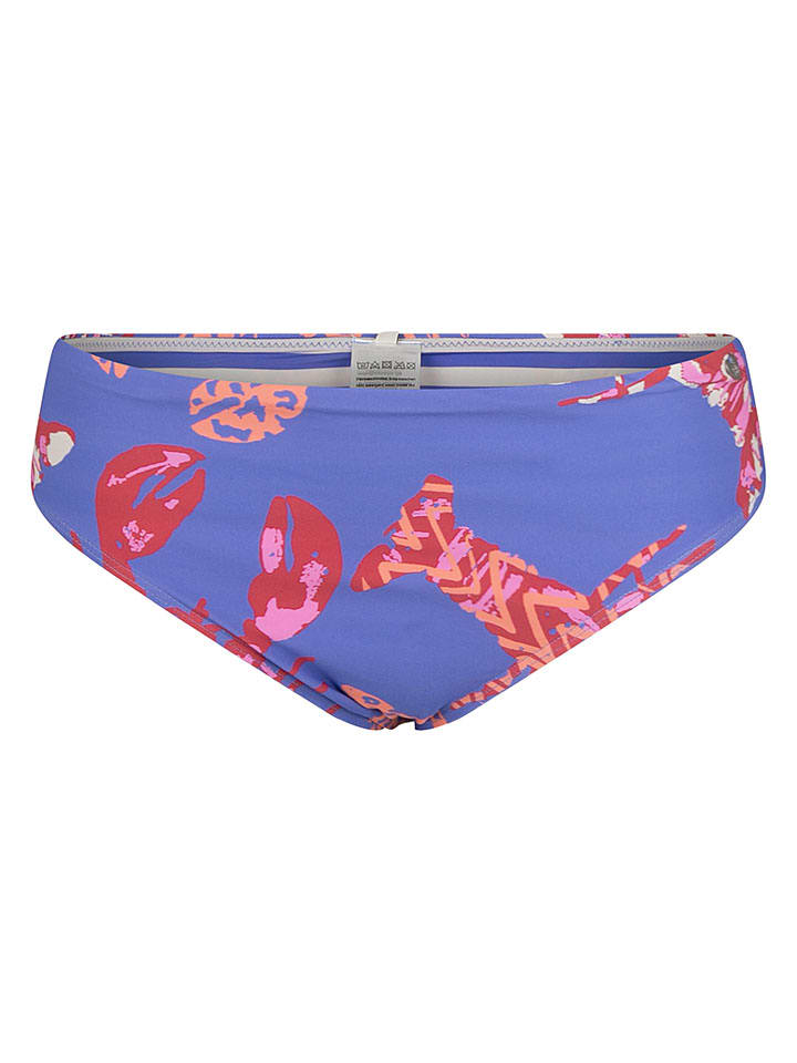 Bikini-Hose in Blau/ Rot
