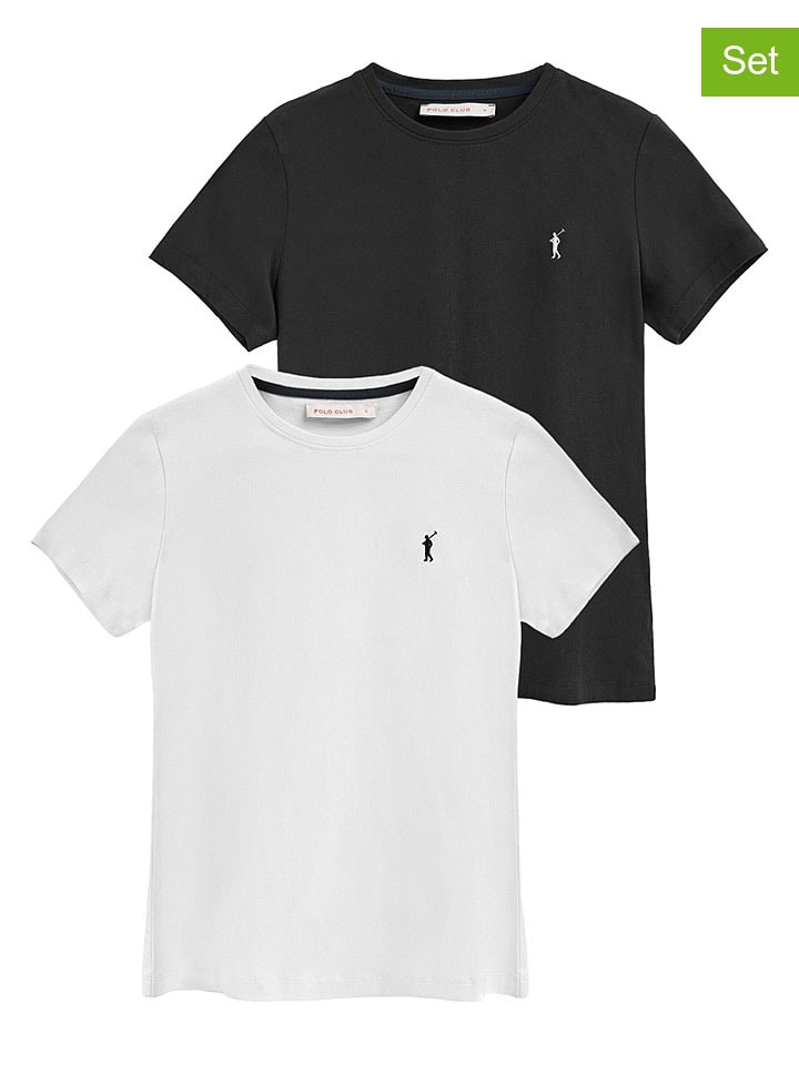 2-delige set: shirts wit/zwart