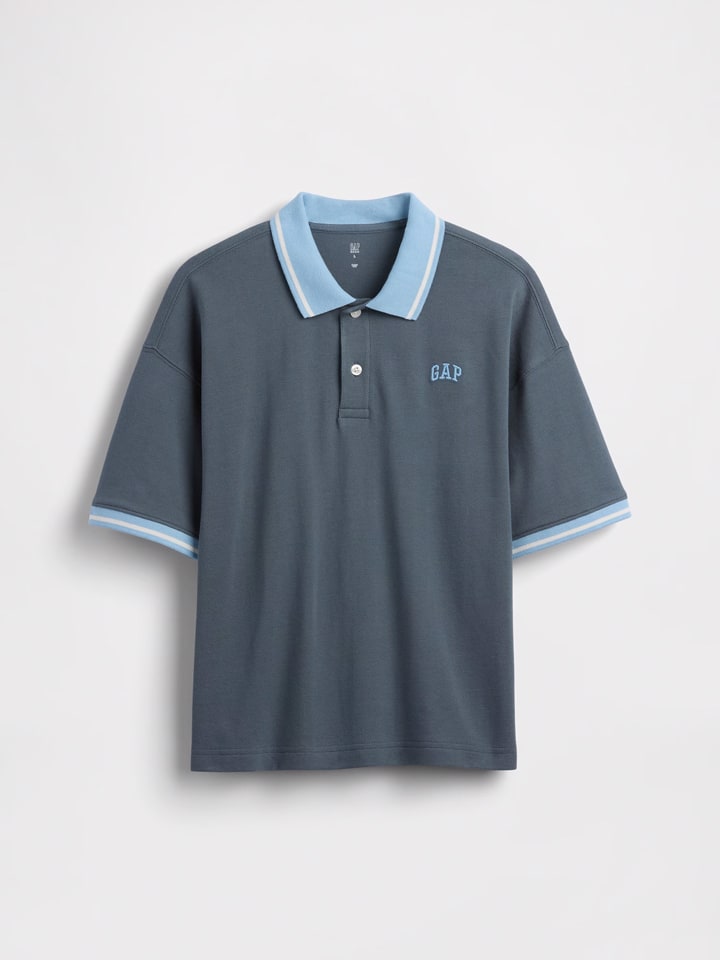 Koszulka polo w kolorze niebieskim