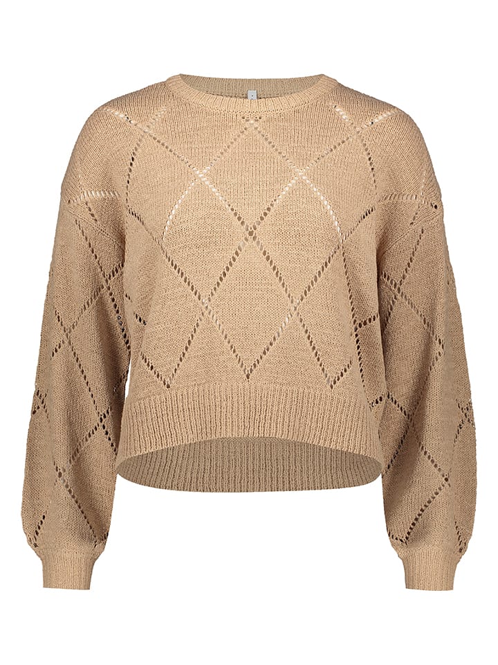 Sweter w kolorze jasnobrązowym