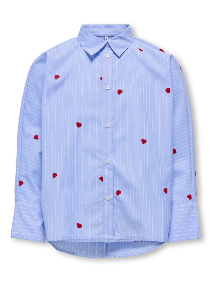 Bluse "New" in Hellblau