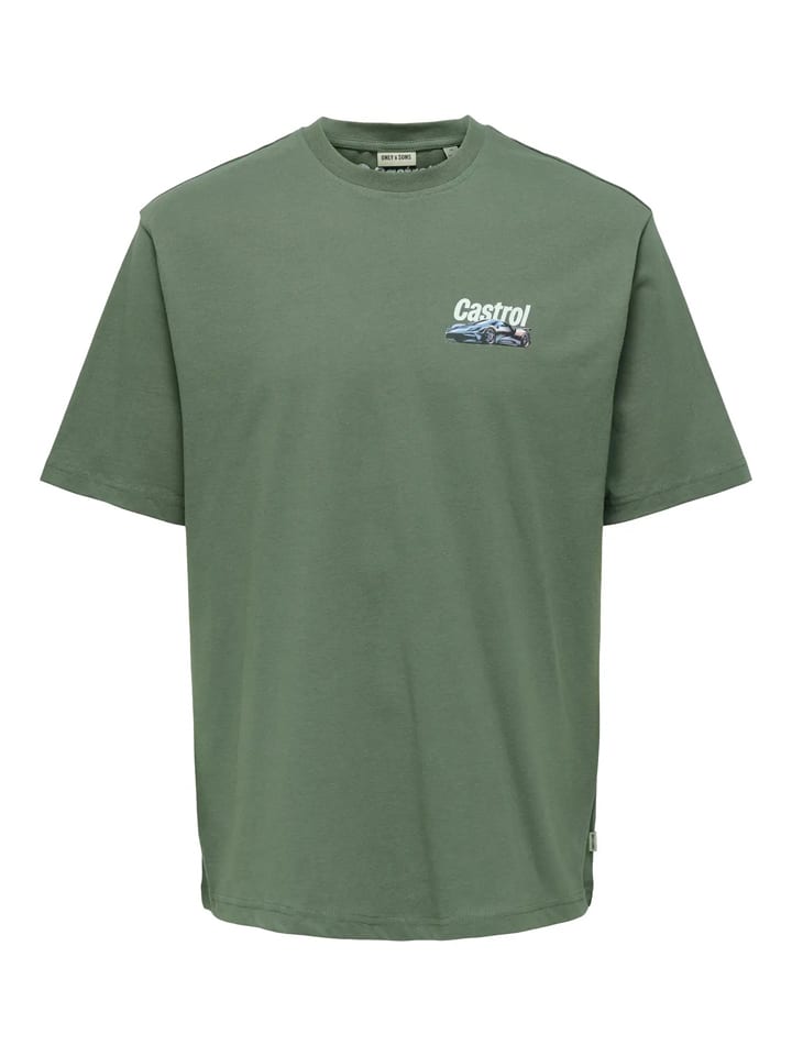 Koszulka "Castrol" w kolorze khaki
