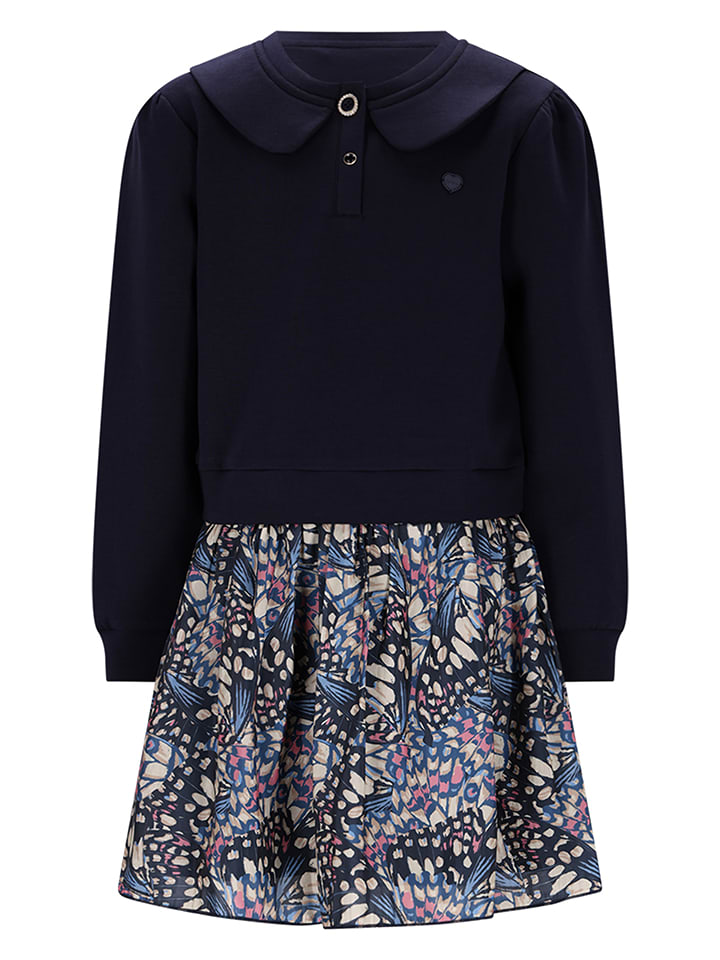 Jurk "Swing" donkerblauw