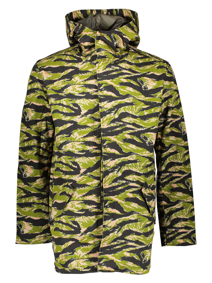 Parka "Camo" w kolorze zielonym