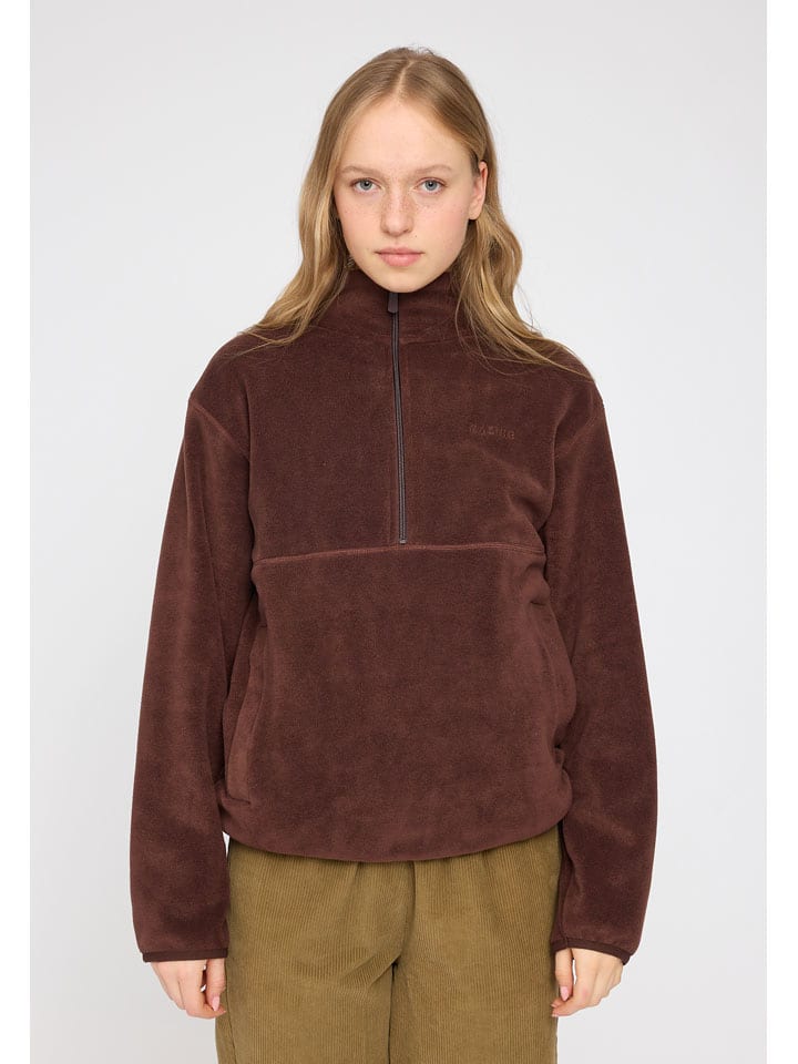 Bluza polarowa "Nash" w kolorze brązowym