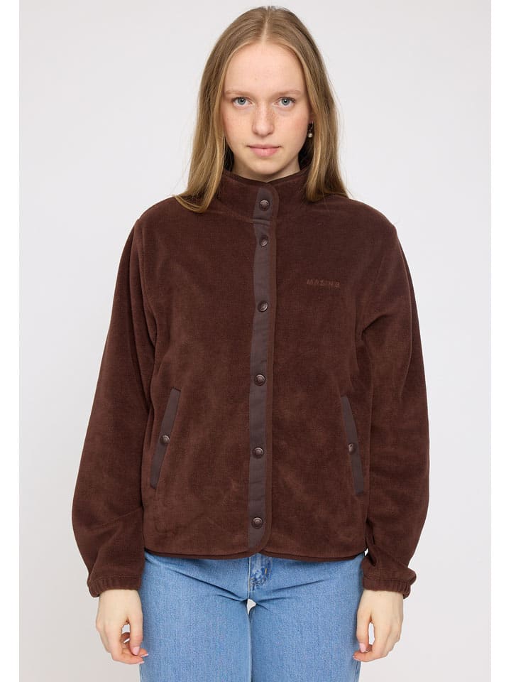 Fleecejacke "Fleet" in Braun