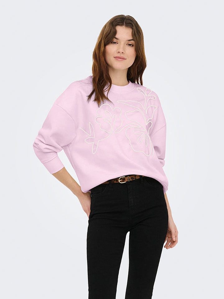 Sweatshirt "Canoa" lichtroze