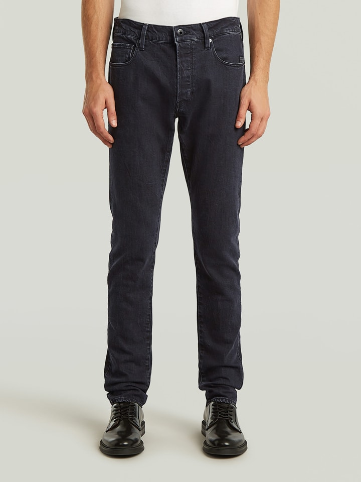 Dżinsy - Slim fit - w kolorze granatowym