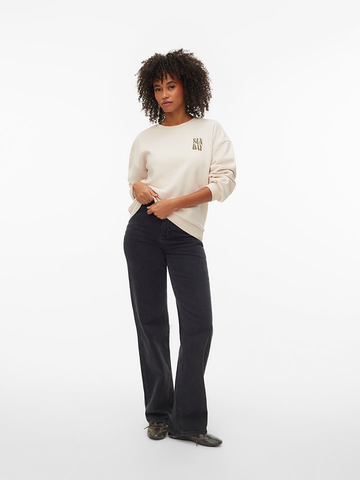 Sweatshirt in Creme