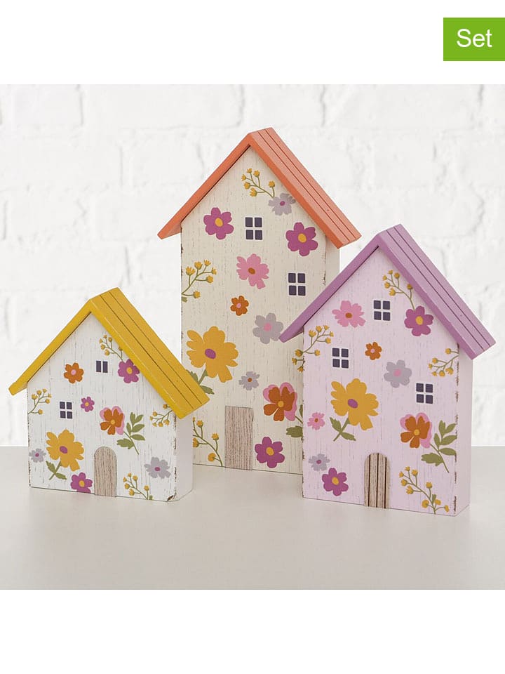 3-delige set: deco-object "Antonia" geel/oranje/paars