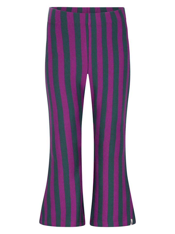 Schlagleggings "Nena" in Lila/ Grün