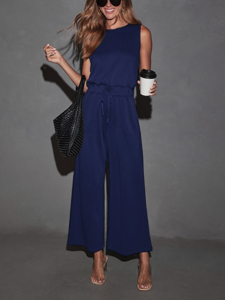 Jumpsuit in Dunkelblau