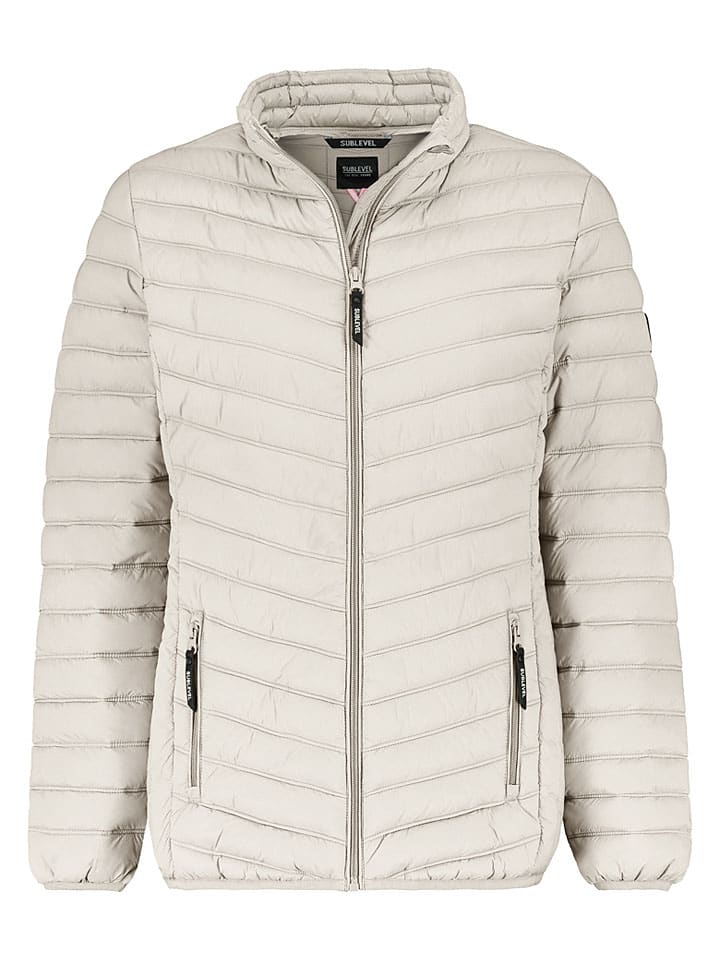 Steppjacke in Creme