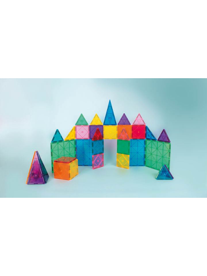 Klocki magnetyczne (100 szt.) "Rainbow" - 3+