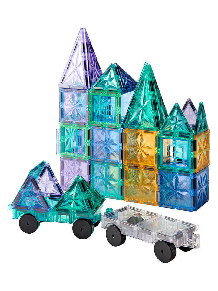 110tlg. Magnetische Bausteine-Set "Prism Glitter" - ab 3 Jahren