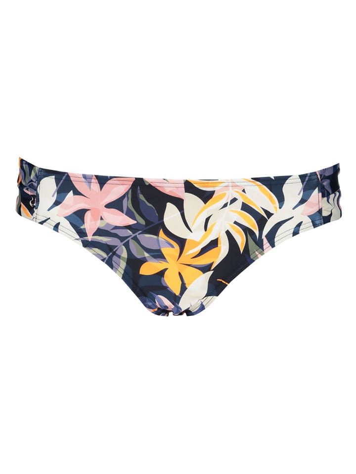 Bikini-Hose in Dunkelblau/ Orange