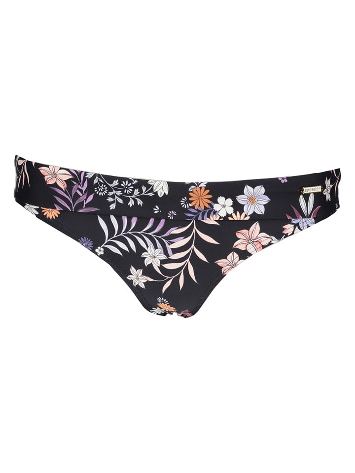 Figi bikini w kolorze czarnym ze wzorem
