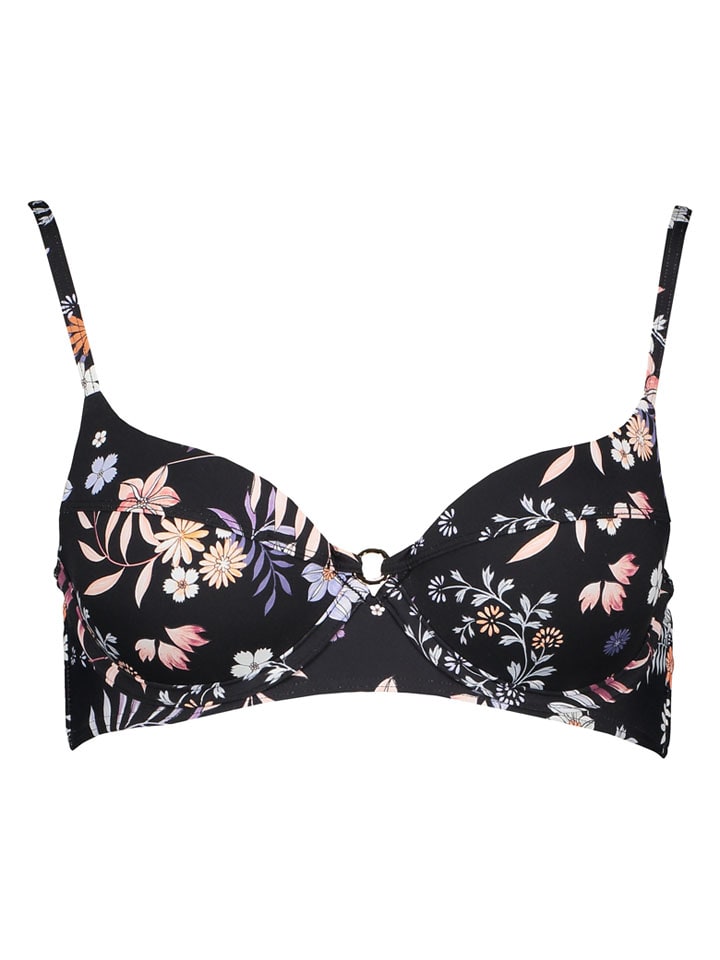 Biustonosz bikini w kolorze czarnym ze wzorem