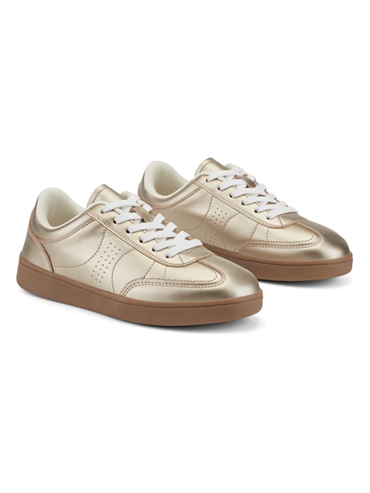 Sneakersy w kolorze złotym