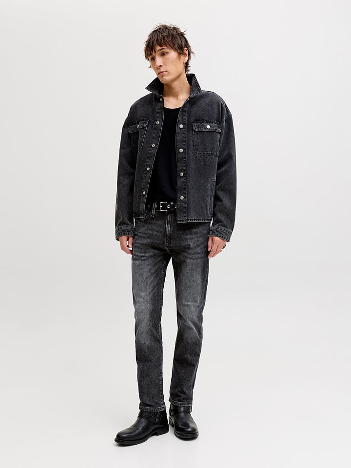 Spijkerbroek "Clark" - slim fit - antraciet