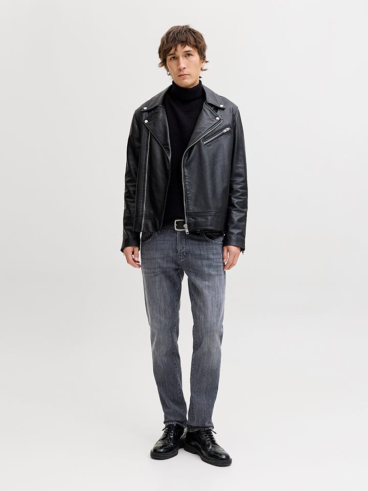 Dżinsy "Mike" - Slim fit - w kolorze antracytowym