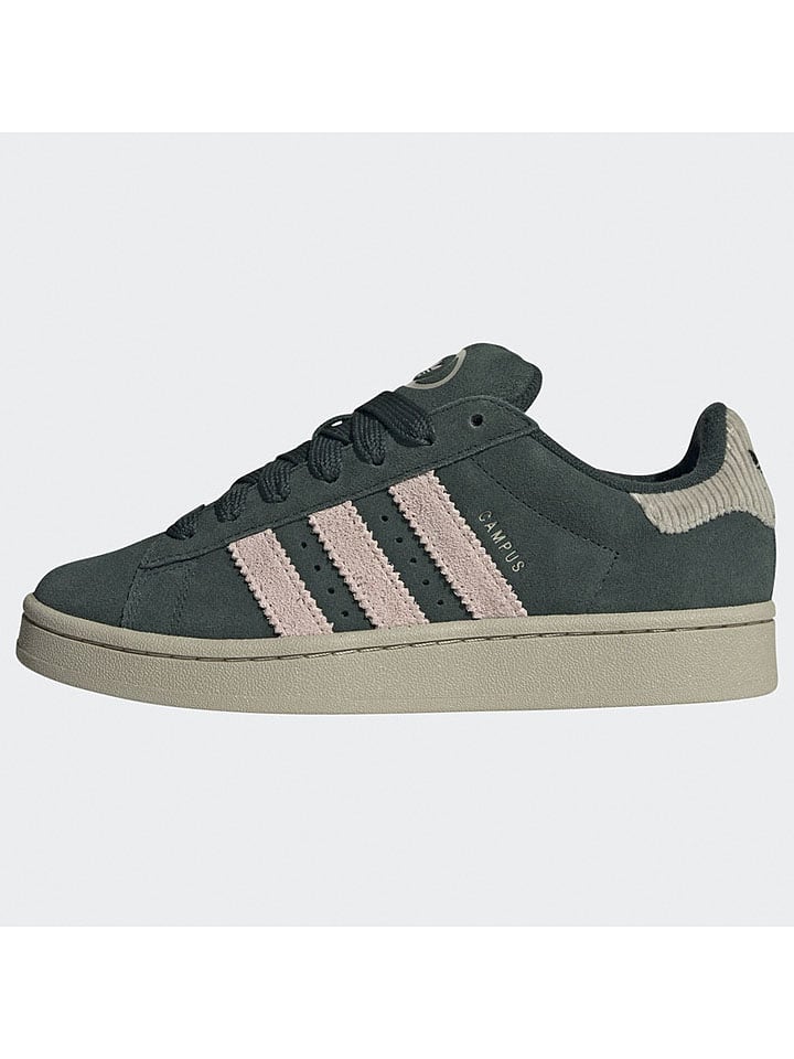 Skórzane sneakersy "Campus 00s" w kolorze ciemnozielonym
