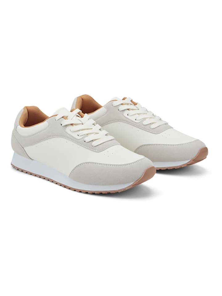 Sneakers in Weiß/ Grau
