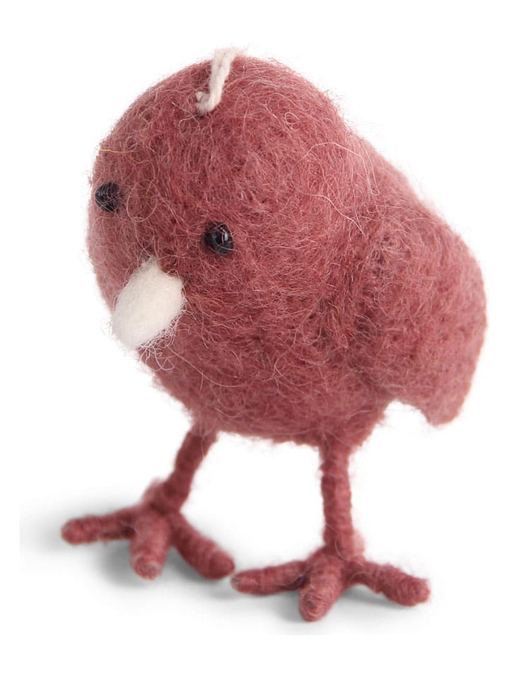 Dekofigur ''Mini Chicken'' in Rosa - (L)7 cm