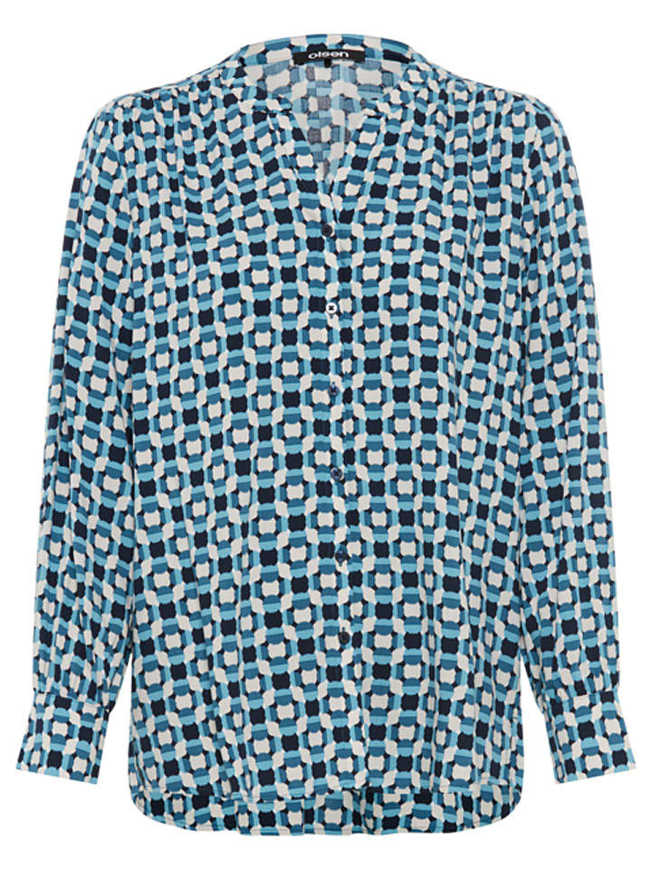 Bluse in Türkis