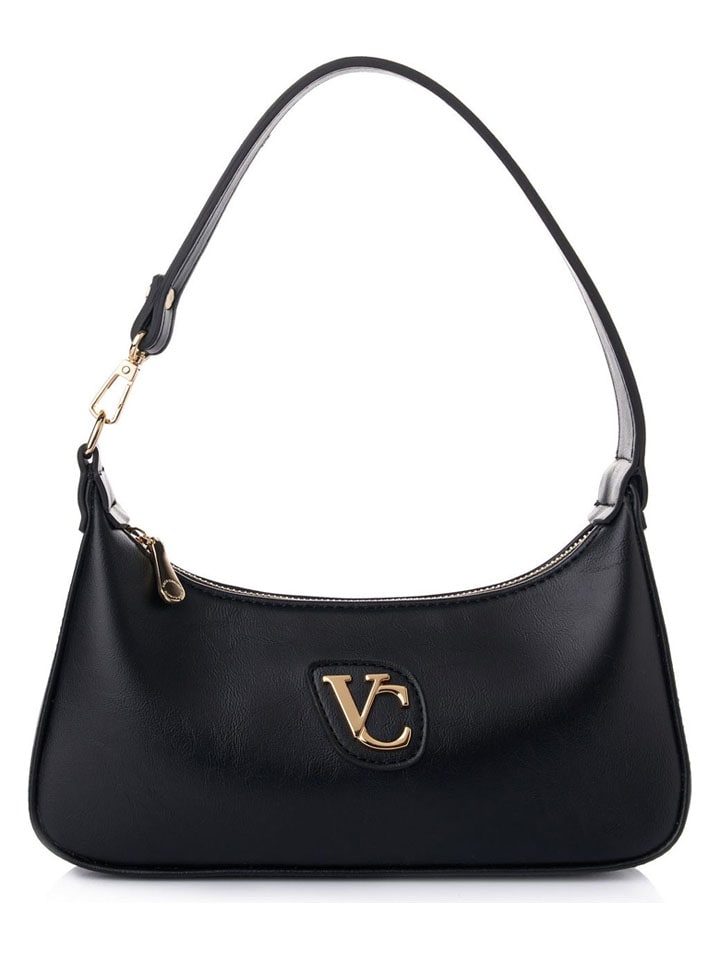 Schultertasche "Cosenza" in Schwarz - (B)27 x (H)12,5 x (T)6,5 cm