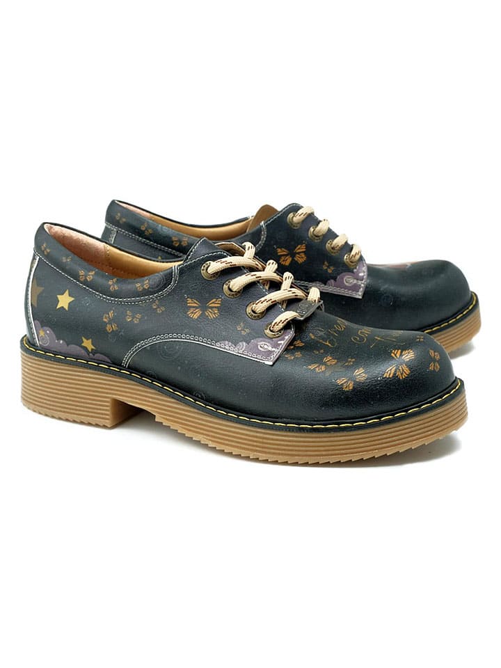 Veterschoenen zwart