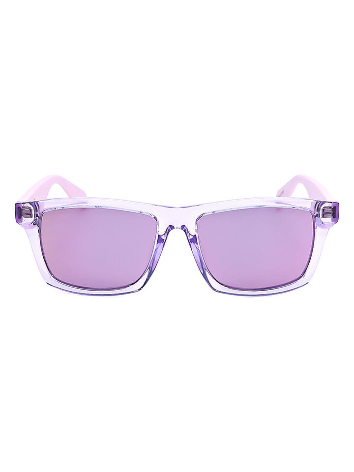Okulary przeciwsłoneczne unisex w kolorze fioletowo-jasnoróżowym