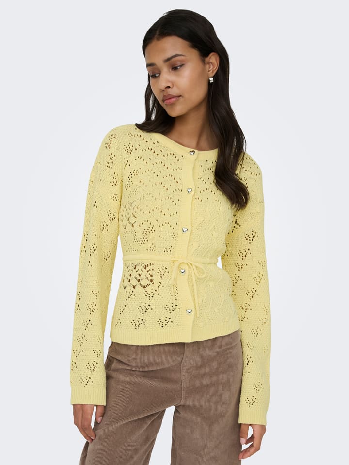 Cardigan in Gelb