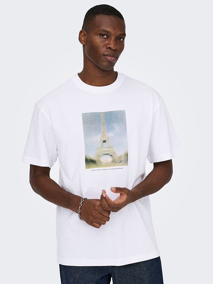 Shirt "Onsfred" in Weiß