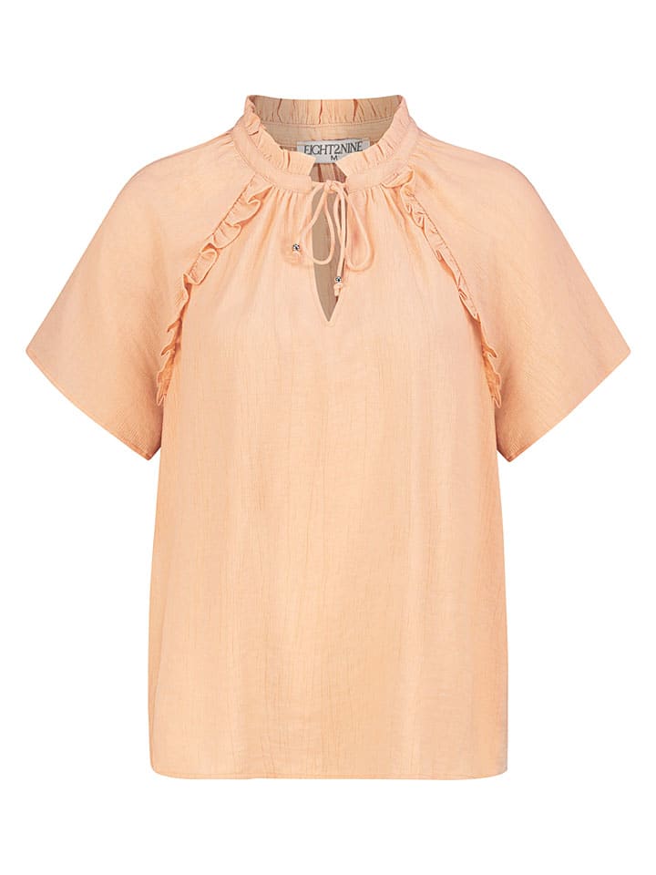 Blouse abrikooskleurig