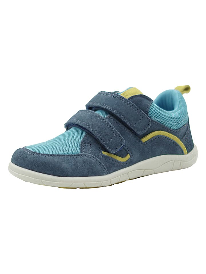 Leren barefootschoenen blauw
