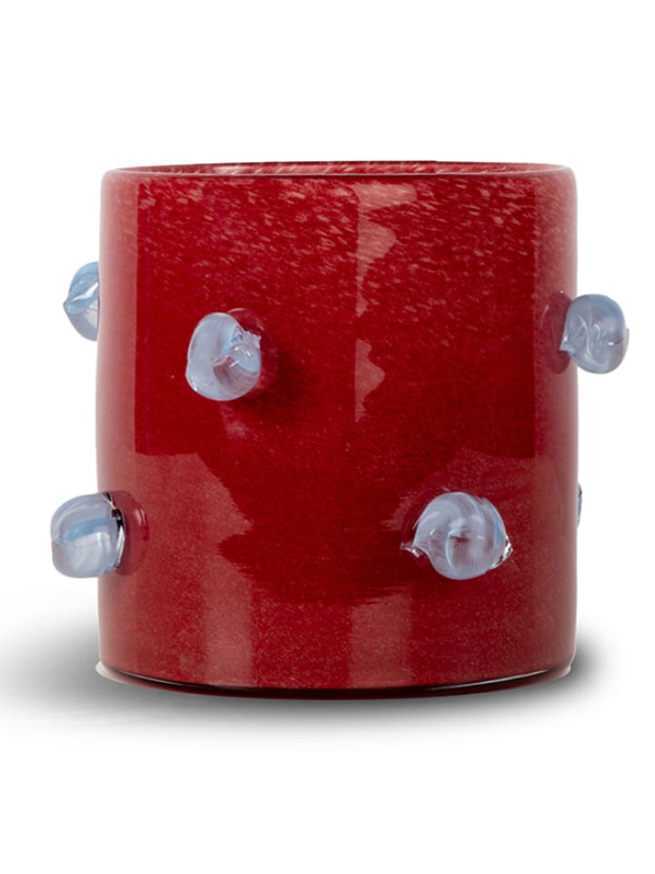 Kerzenhalter "Arlo" in Rot - (H)15 x Ø 15 cm