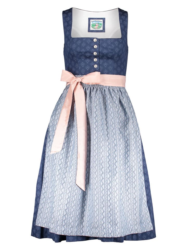 Dirndl "Bernadetta" in Blau