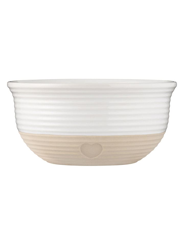 Rührschüssel in Weiß/ Beige - 3,5 l