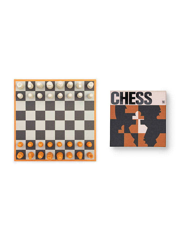 Brettspiel ''Chess'' in Orange/ Creme - ab 8 Jahren