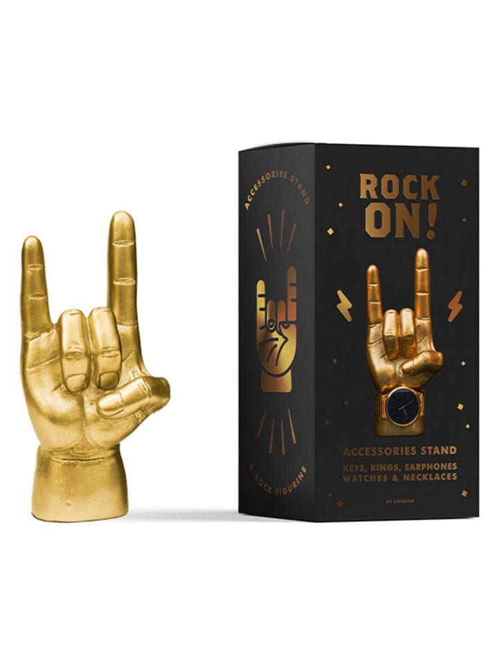 Kopfhörerständer ''Rock On'' in Gold - (B)13,5 x (H)28 x (T)8 cm